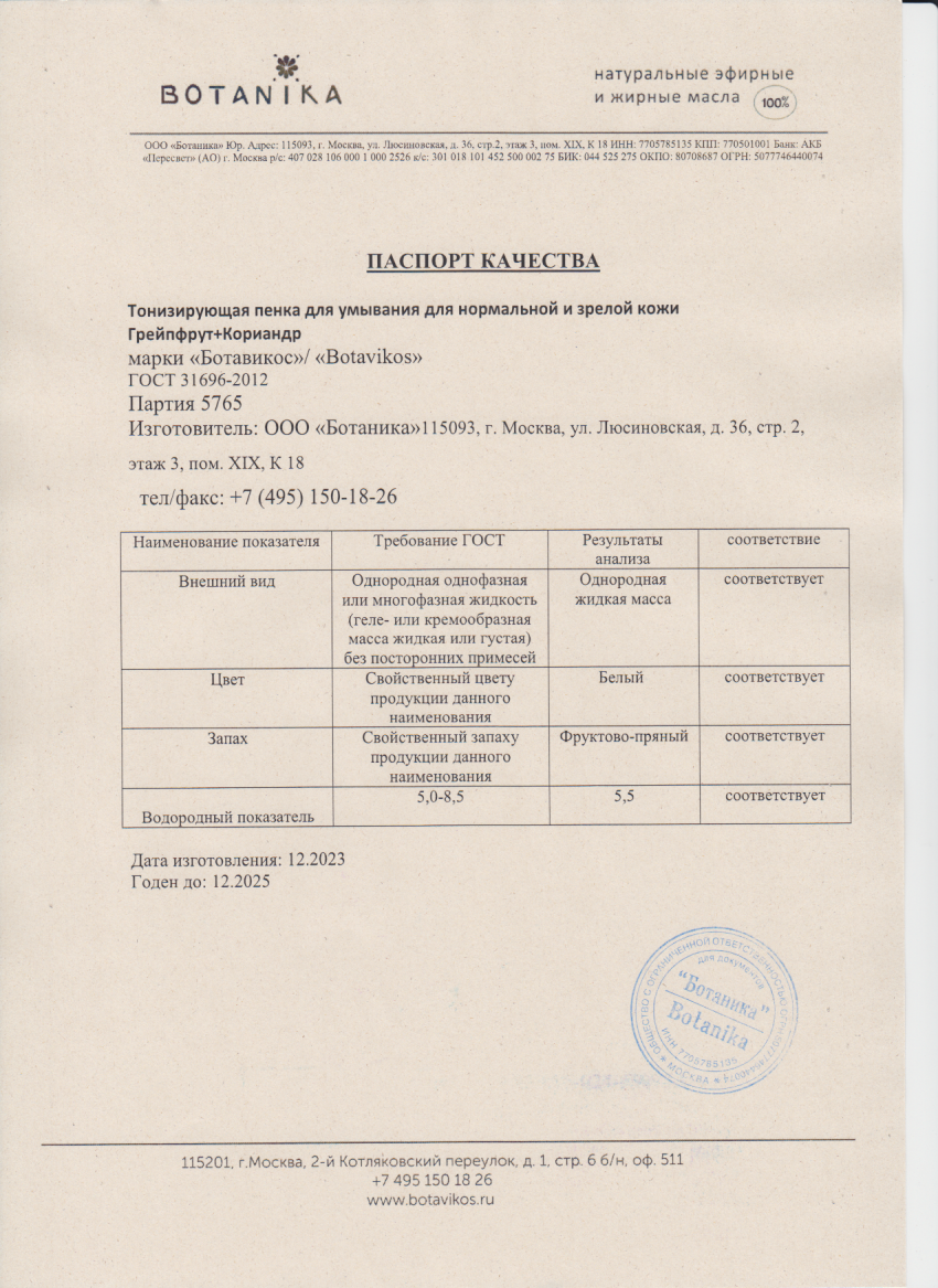 Паспорт №122023
